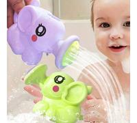 1 pièce Tête de douche de bain de bébé en forme d'éléphant de dessin animé, jouet de baignoire d'arrosage pour enfants, pulvérisateur d'eau interactif Pommeau de douche éléphant 1 pièce - violet,Pomme