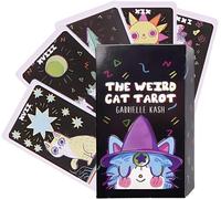 1 Pièce The Weird Cat Tarot,Jeux De Cartes,Oracle Divinatoire,Tarot Divinatoire,Jeu De Tarot,Pas Besoin De Livre Guide