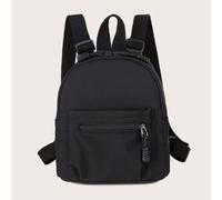 1 pièce Tissu En Nylon De Couleur Unie Mini Sac À Dos À La Mode Et Simplesac Décole, Portable, Léger, Adapté Aux Adolescentes, Femmes Étudiantes, Parfait Pour La Rentrée Scolaire, Premier Jour Décole,