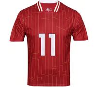 1 pièce Top à manches courtes de style petit ami pour hommes, maillot n°11 de Liverpool de la Premier League anglaise, chemise de sport de football confortable, convient pour les matchs d'équipe et le