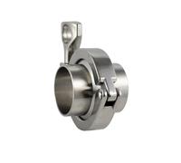 1 pièce Triclamp SS Bride Pipe soudure virole Tri Clamp PTFE ou joint en silicone en acier inoxydable SUS SS 304 (joint PTFE, 51 mm-K64Clamp)