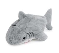 1 Pièce Trousse À Crayons Requin Gris, Jolie Trousse À Crayons Requin Avec Fermeture Éclair, Sac De Papeterie En Peluche, Grand Sac De Rangement, Sac De Rangement Polyvalent