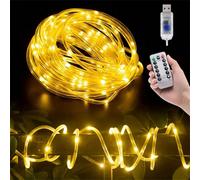 1 pièce Tube lumineux USB 50LED/100LED/200LED, 8 modes, éclairage de rue commercial avec télécommande, luminosité réglable, plusieurs couleurs au choix, convient pour les balcons, jardins, arbres, ras