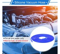 1 Pièce Tuyau De Silicone Pour Aspiration 20 Pieds 1/4" 6Mm Id 2Mm D'épaisseur Ligne D'Aspiration Automobile Haute Température Bleu Pression Maximale De 130Psi