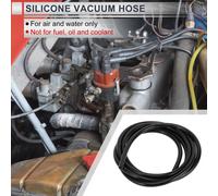 1 Pièce Tuyau De Silicone Universel Pour Aspiration Haute Température 6,6Ft 1/8" 3Mm Id 3Mm épaisseur Ligne D'Aspiration Automobile Pression Max 130Psi Silicone Noir