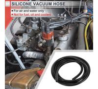 1 Pièce Tuyau De Silicone Universel Pour Aspiration Haute Température 6Ft 1/16" 2Mm Id 3Mm épaisseur Ligne D'Aspiration Automobile Pression Max 130Psi Silicone Noir