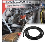 1 Pièce Tuyau De Silicone Universel Pour Aspiration Haute Température 6Ft 5/16" 8Mm Id 3Mm D'épaisseur Ligne D'Aspiration Automobile Pression Maximale De 130Psi Silicone Noir