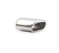 1 Pièce Tuyau D'échappement Silencieux Tuyau D'échappement Embout Silencieux Voiture Arrière Queue Gorge Pour 318 X3 E83 F25 2005-2012(Argent)