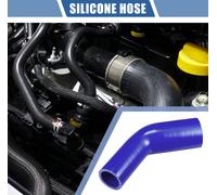 1 Pièce Tuyau en Silicone Bleu pour Voiture 35-45mm 1,38"-1,77" ID 102mm 4,02" Longueur 45 Degrés Tuyau de refroidissement- Universel en Silicone pour Voiture