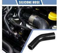 1 Pièce Tuyau en Silicone Noir pour Voiture 32-38mm 1,26"-1,50" ID 102mm 4,02" Longueur 45 Degrés Universel