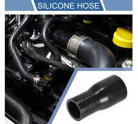 1 Pièce Tuyau En Silicone Noir Pour Voiture, Diamètre Intérieur 38-51mm/1,50"-2,01", Longueur 127mm/5,00", Angle 0 Degré, Universel En Silicone Pour Voiture
