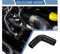 1 Pièce Tuyau En Silicone Noir Universel Pour Voiture, 32mm/1.26"-35mm/1.38" De Diamètre Intérieur, 102mm/4.02" De Longueur, 90 Degrés