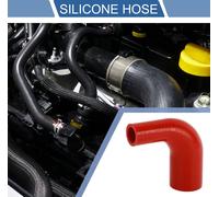 1 Pièce Tuyau En Silicone Rouge Universel Pour refroidissements De Voiture 90 Degrés Longueur 100mm/3.94" Id 25mm/0.98"-45mm/1.77"