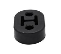 1 Pièce Universelle 2 Trous Rouge Noir Voiture Caoutchouc Queue D'échappement Support Montage Anneau Suspension Silencieux Isolant Silencieux Tuyau(Noir)