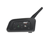 1 Piece V6 PRO EJEAS V6 PRO Moto Bluetooth Casque Interphone Casque avec 1200M BT Interphone Communicateur pour 6 Coureurs Étanche ""Nipseyteko