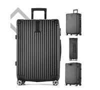 1 pièce Valise à coque rigide noire de 20 pouces, grande capacité | Roulettes silencieuses + serrure TSA + port USB / Étude / Cadeau de la Saint-Valentin | Unisexe pour étudiants, couples | Croisière,