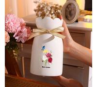 1 pièce Vase décoratif personnalisable de style simple, convient pour le salon, la chambre à coucher, le meuble TV, l'étagère. Vase en plastique pour l'hydroculture, vase créatif pour l'arrangement de