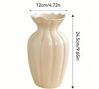 1 pièce Vase en céramique de style vintage élégant. Ce vase en céramique peut être utilisé pour l'arrangement de fleurs dans le salon, c'est un article décoratif moderne, convient pour placer des fleu