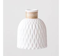 1 pièce Vase en plastique blanc, incassable, compact et portable, convient pour les arrangements floraux, la décoration de la maison, la décoration de table, les cadeaux d'anniversaire, la décoration 