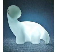 1 pièce Veilleuse de dinosaure de dessin animé, lampe de bureau LED créative en forme de lézard tonnerre, lampe de décoration animale, alimentée par batterie, décoration de chambre/salon (batterie inc