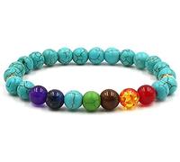 1 Pièce Véritable Bracelet De Pierres Précieuses Naturelles, Diffuseur Bracelet Lava Chakras Balance Bracelet, Bijoux Fars Day Anniversaire Cadeau pour Famille et Amis, Hommes et Femmes