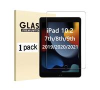 (1 pièce) Verre trempé Apple iPad 10.2 2019 2020 2021 7e 8e 9e génération Couverture complète anti-rayures