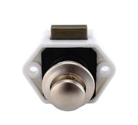 1 pièce - Verrou à pression for camping-car, caravane, bateau, mobil-home, loquet de tiroir/placard de 20 mm de diamètre(White)