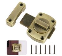 1 pièce Verrou de porte antivol à loquet Riegel Verrou de sécurité pour voleurs Fermeture de porte intérieure Verrou supplémentaire pour salle de bain Verrou de porte en alliage de zinc Verrou de