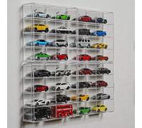 1 pièce Vitrine en acrylique, vitrine Hot Wheels à 8 emplacements, petite boîte de rangement pour voiture jouet, boîte de rangement pour parking de bureau, décoration d'intérieur transparentPMMA