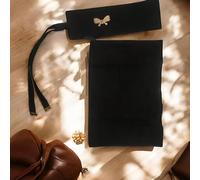 1 pièce voile en mousseline de soie de couleur unie avec broche décorative en nœud, foulard couvrant le visage unicolore et doux, niqab arabe conservateur, convient pour un usage quotidien, noir Unico