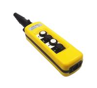 1 pièce XAC-A471 Bouton de voyage étanche à la pluie Grue Interrupteur de commande de chaîne Palan de levage Pendentif 4 boutons Jaune