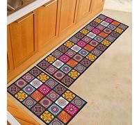 1 Piecen Tapis Anti-dérapant Moderne Tapis Salon Balcon Salle De Bains Tapis Imprimé Paillasson Couloir Tapis Géométrique-23,50x80cm 1 pièce