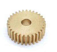 1 pièces 0.5 Module 72 dents engrenage droit en laiton 37mm diamètre 5mm épaisseur cylindrique. 5M 72T pignon droit arbre pignon(9mm bore)