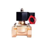 1 pièces 1-1/4 "électrovanne à économie d'énergie normalement fermée en laiton DN32 vanne marche-arrêt vanne d'eau 110VAC, 24VAC, 24VDC, 12VDC mise sous tension 24 heures sans chaleur(NPT-24VAC)