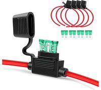 1 pièces 1 2AWG ATC 30AMP automobile résistant à l'eau en ligne Mini porte-fusible lame for voiture bateau Câblage de protection