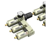 1 pièces 1/4 3/8 1/2 3/4 haute précision purification multiple air comprimé filtre de précision compresseur d'air séparateur huile-eau(CWFF4-06D)