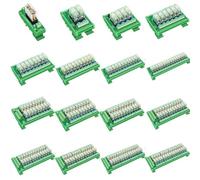 1 pièces 1 SPDT DIN Rail Mount G2R-1-E DC/AC 16A Interface Module de relais carte de pilote sortie carte(HL-30RD-O1P-C,INPUT 12V)