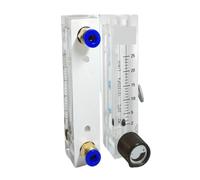1 pièces 100-1000 mL/min 0.3-3 0.5-5 1-10 2-20 2-25L/min LZM-8M H2 débitmètre d'hydrogène rotamètre vanne réglable 6mm connexion Push In(0.5-5LPM)