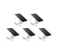 1 pièces 10W 5V chargeur de cellules solaires USB + type-c 2in1 charge des panneaux solaires portables for caméra de sécurité système d'éclairage domestique Conversion Efficace(White 5pcs)