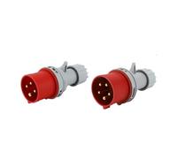 1 pièces 16A 32A prise industrielle exposée IP44 connecteur rapide trois cœurs quatre cinq murale rouge(LX 013N 3 core-16A)