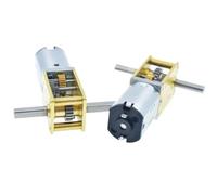 1 pièces 1812-N20 12 V (à 6 V 3 V) Micro métal vitesse lente haute engrenage à vis sans fin moteur à courant continu double arbre 16-381 tr/min Robot serrure électrique(68rpm)