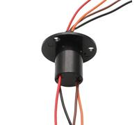 1 pièces 2/3/4/6/8/12 canaux Mini joint tournant bague collectrice Dia 22/31mm 5A 10A 15A 30A 60A cardan collecteur anneaux électriques connecteur(Dia 22mm 4ch 10A)