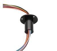 1 pièces 2/3/4/6/8/12 canaux Mini joint tournant bague collectrice Dia 22/31mm 5A 10A 15A 30A 60A cardan collecteur anneaux électriques connecteur(Dia 22mm 12ch 5A)