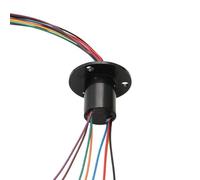 1 pièces 2/3/4/6/8/12 canaux Mini joint tournant bague collectrice Dia 22/31mm 5A 10A 15A 30A 60A cardan collecteur anneaux électriques connecteur(Dia 22mm 8ch 5A)