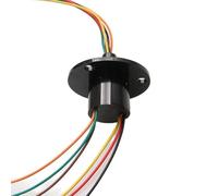 1 pièces 2/3/4/6/8/12 canaux Mini joint tournant bague collectrice Dia 22/31mm 5A 10A 15A 30A 60A cardan collecteur anneaux électriques connecteur(Dia 22mm 6ch 5A)