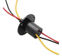 1 pièces 2/3/4/6/8/12 canaux Mini joint tournant bague collectrice Dia 22/31mm 5A 10A 15A 30A 60A cardan collecteur anneaux électriques connecteur(Dia 22mm 3ch 15A)