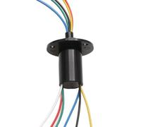 1 pièces 2/3/4/6/8/12 canaux Mini joint tournant bague collectrice Dia 22/31mm 5A 10A 15A 30A 60A cardan collecteur anneaux électriques connecteur(Dia 22mm 6ch 10A)