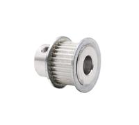 1 pièces 2GT 25T 28T 30T poulie de distribution 4/5/6/6.35/7/8/10mm alésage intérieur 2mm pas 7/11mm largeur courroie synchrone(2GT-25T Bore 4mm,11mm)