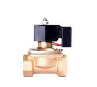 1 pièces 3/8 "1/2" "2" électrovanne à économie d'énergie normalement fermée vanne de commutation en laiton d'eau 380VAC 24 heures mise sous tension et pas chaleur(BSP-380VAC,1.25 Inch)