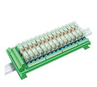 1 pièces 30 canaux 1 SPDT montage sur Rail DIN G2R-1-E 12V 24V 16A DC/AC avec Module de relais d'interface de fusible HL-30RD-O1P(INPUT 24VDC)